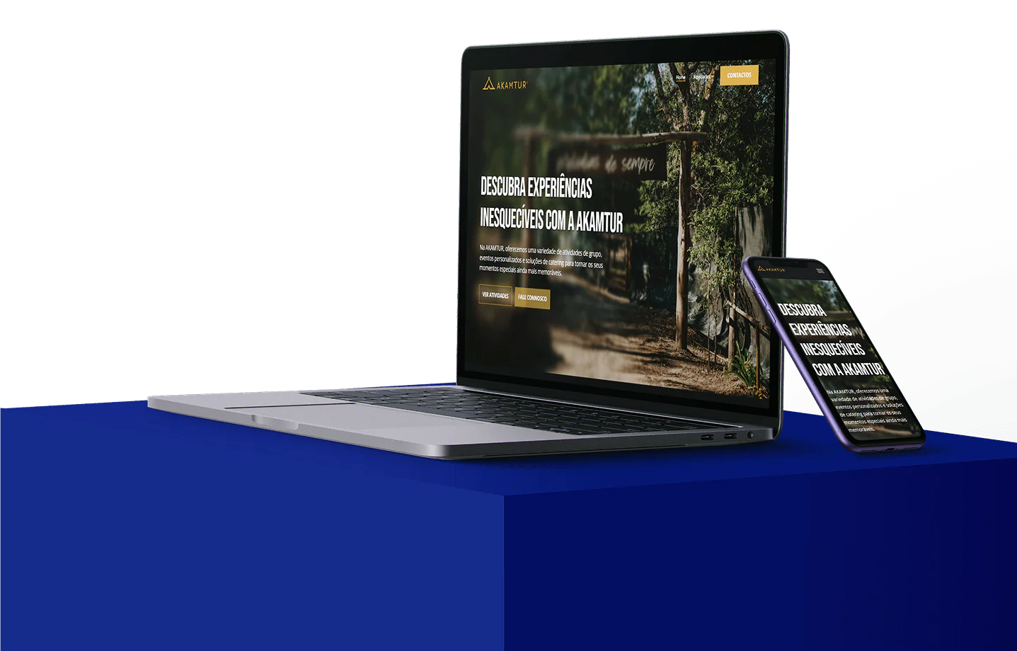 site telhados de xisto visto em telemóvel