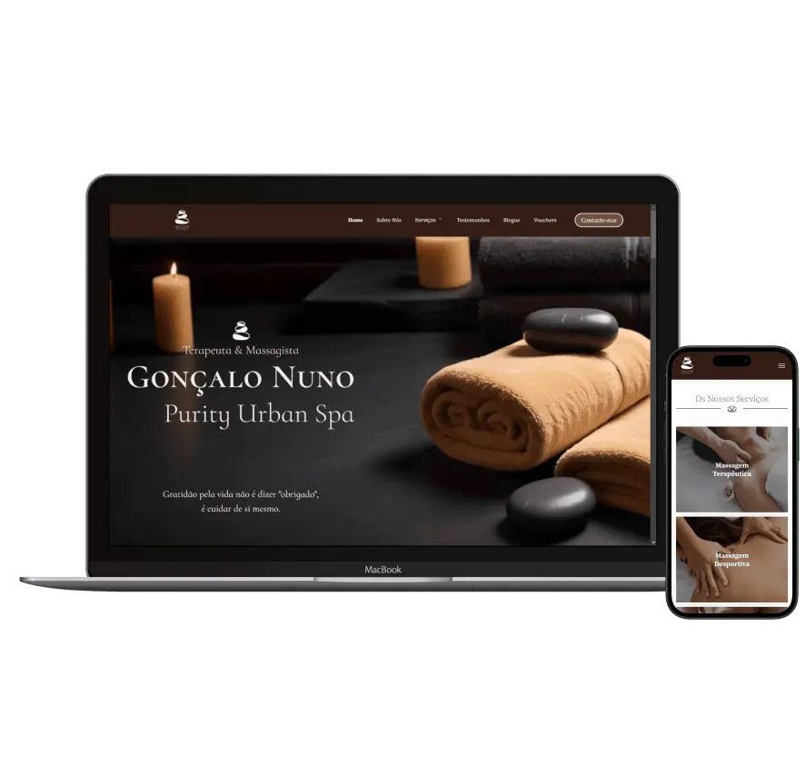 site telhados de xisto visto em telemóvel